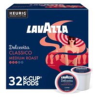 Lavazza Dolcevita Classico Medium Roast Ground Coffee K-Cup Pods, 0.41 oz, 32 count