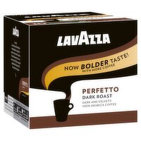 Lavazza Perfetto Dark Roast 100% Arabica Ground Coffee K-Cup Pods, 0.41 oz, 32 count