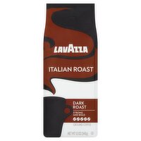 Lavazza Italian Roast Dark Roast 100% Arabica Ground Coffee, 12 oz