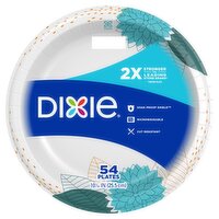 DIXIE® EVERYDAY PRINTED PAPER PLATES, 10 1/16 IN PLATES, 54CT