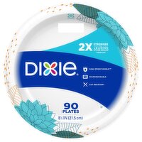 DIXIE® EVERYDAY PRINTED PAPER PLATES, 8 1/2 IN PLATES, 90CT