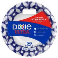 DIXIE® ULTRA PRINTED PAPER BOWLS, 20OZ BOWLS, 56CT, 56 Each