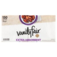 Vanity Fair Extra Absorbent Napkins, 150 count