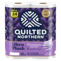 Quilted Northern Ultra Plush Unscented Bathroom Tissue, 6 count