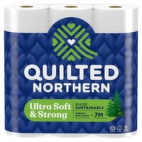 Quilted Northern Ultra Soft & Strong 2-Ply Toilet Paper, 6 Mega Rolls, 295 Sheets Per Roll