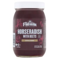 Flaum Extra Strong Horseradish with Beets, 16 oz