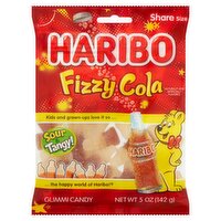 Haribo Fizzy Cola Gummi Candy Share Size, 5 oz