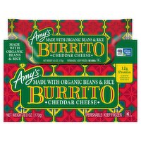 Amy's Cheddar Cheese Burrito, 6.0 oz