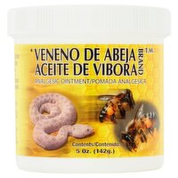 Veneno de Abeja Aceite de Vibora Brand Analgesic Ointment, 5 oz