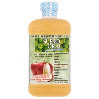 Suero Oral Apple Flavor Oral Electrolyte Solution, 33.8 fl oz