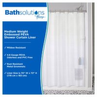 Kenney Bath Solutions Medium Weight Embossed Peva Shower Curtain Liner