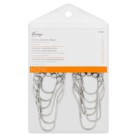 Kenney Home Chrome Rolling Shower Rings, 12 count, 12 Each