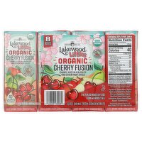 Lakewood Littles Organic Cherry Fusion Juice Drink, 6.75 fl oz, 8 count