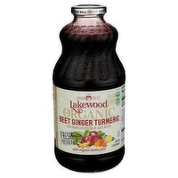 Lakewood Organic Beet Ginger Turmeric with Organic Lemon Juice, 32 fl oz