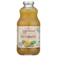 Lakewood Organic Spicy Pineapple Juice, 32 fl oz