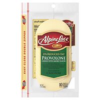 Alpine Lace® Sliced Provolone Cheese with Smoked Flavor, 8 oz Pack