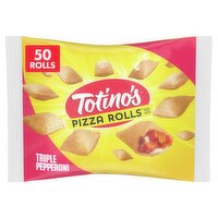 Totino's Pizza Rolls Triple Pepperoni Pizza Snacks, 50 count, 24.8 oz