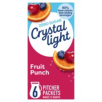 Crystal Light Fruit Punch Drink Mix, 6 count, 2.04 oz