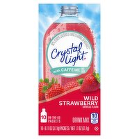 Crystal Light Wild Strawberry Drink Mix, 0.11 oz, 10 count