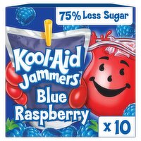 Kool-Aid Jammers Blue Raspberry Drink, 6 fl oz, 10 count