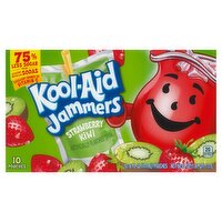 Kool-Aid Jammers Strawberry Kiwi Drink, 6 fl oz, 10 count, 60 Fluid ounce