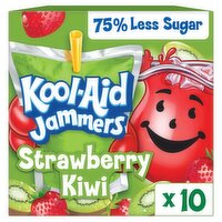 Kool-Aid Jammers Strawberry Kiwi Drink, 6 fl oz, 10 count