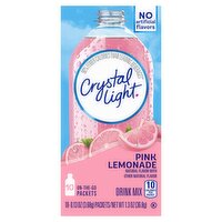 Crystal Light Pink Lemonade Drink Mix, 0.13 oz, 10 count