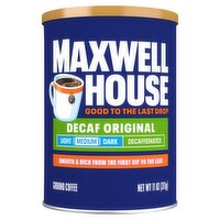 Maxwell House Original Roast Decaf Medium Ground Coffee, 11 oz