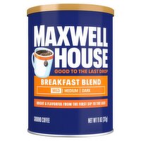 Maxwell House Light Roast Breakfast Blend Ground Coffee, 11 oz.