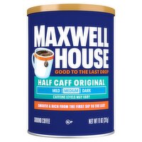 Maxwell House Half Caff Original Medium Ground Coffee, 11 oz