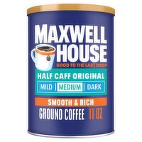 Maxwell House Half Caff Original Medium Ground Coffee, 11 oz