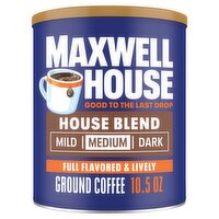 Maxwell House Medium House Blend Ground Coffee, 10.5 oz