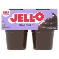 Jell-O Chocolate Pudding Snacks, 4 count, 15.5 oz, 440 Gram