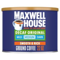 Maxwell House Medium Decaf Original Ground Coffee, 22 oz