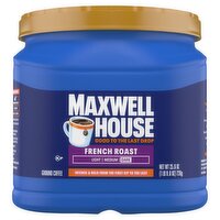 Maxwell House Dark French Roast Ground Coffee, 25.6 oz, 25.6 Ounce