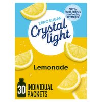 Crystal Light Lemonade Drink Mix, 0.14 oz, 30 count