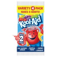 Kool-Aid Unsweetened Drink Mix Variety Pack, 0.74 oz, 4 count