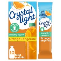 Crystal Light Orange Tangerine Immunity Support Drink Mix, 0.07 oz, 10 count