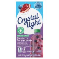 Crystal Light Blueberry Pomegranate Immunity Support Drink Mix, 0.07 oz, 10 count