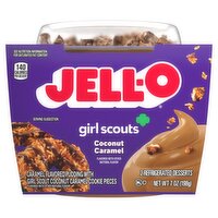 Jell-O Girl Scouts Coconut Caramel Refrigerated Desserts, 2 count, 7 oz