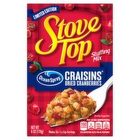 Ocean Spray Craisins Dried Cranberries Stove Top Stuffing Mix Limited Edition, 6 oz, 6 Ounce