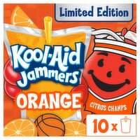Kool-Aid Jammers Orange Thunder Vs. Citrus Champs Flavored Drink, 6 fl oz, 10 count