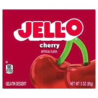 Jell-O Cherry Gelatin Dessert, 3 oz, 3 Ounce