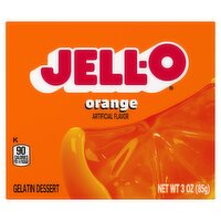 Jell-O Orange Gelatin Dessert, 3 oz, 3 Ounce