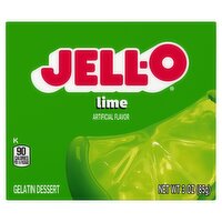 Jell-O Lime Gelatin Dessert, 3 oz, 3 Ounce