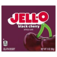 Jell-O Black Cherry Gelatin Dessert, 3 oz, 3 Ounce