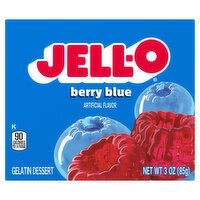 Jell-O Berry Blue Gelatin Dessert, 3 oz