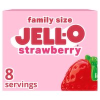 Jell-O Strawberry Gelatin Dessert Family Size, 6 oz