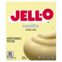 Jell-O Vanilla Instant Pudding & Pie Filling, 3.4 oz