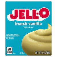 Jell-O French Vanilla Instant Pudding & Pie Filling, 3.4 oz, 3.4 Ounce